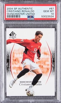 2004-05 SP Authentic Manchester United #67 Cristiano Ronaldo - PSA GEM MT 10